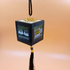 Dua-E-Safar Car Hanging, Safar ki Dua With Kaba Design Car Hanging Accessories for Car Rear View Mirror- Pack of 1 (Black Color)